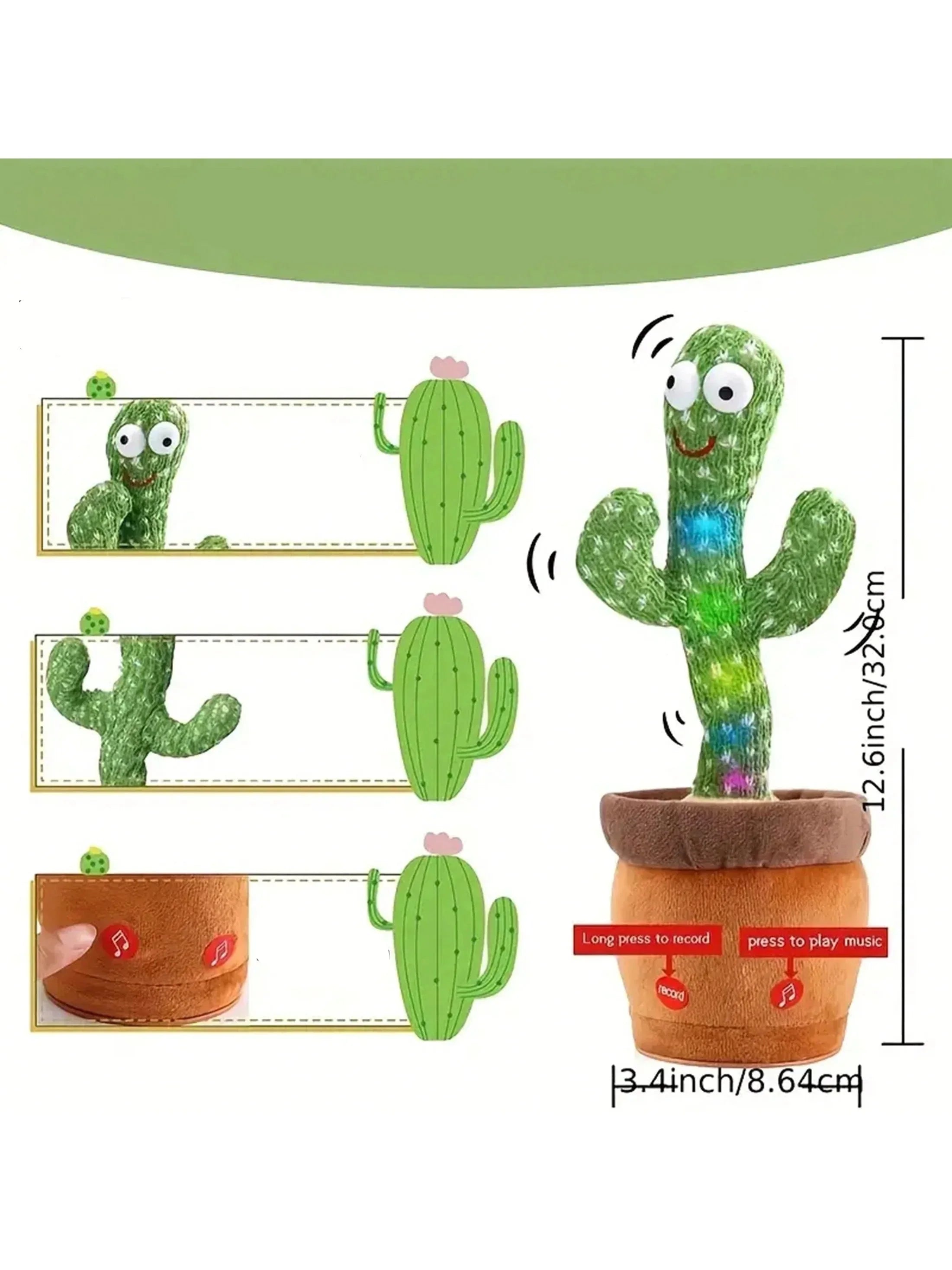 Dancing Cactus – Interactive Toy with Music and Light