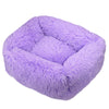 FurHaven Deluxe Dog Lounger | Long plush, washable pet bed for dogs and cats