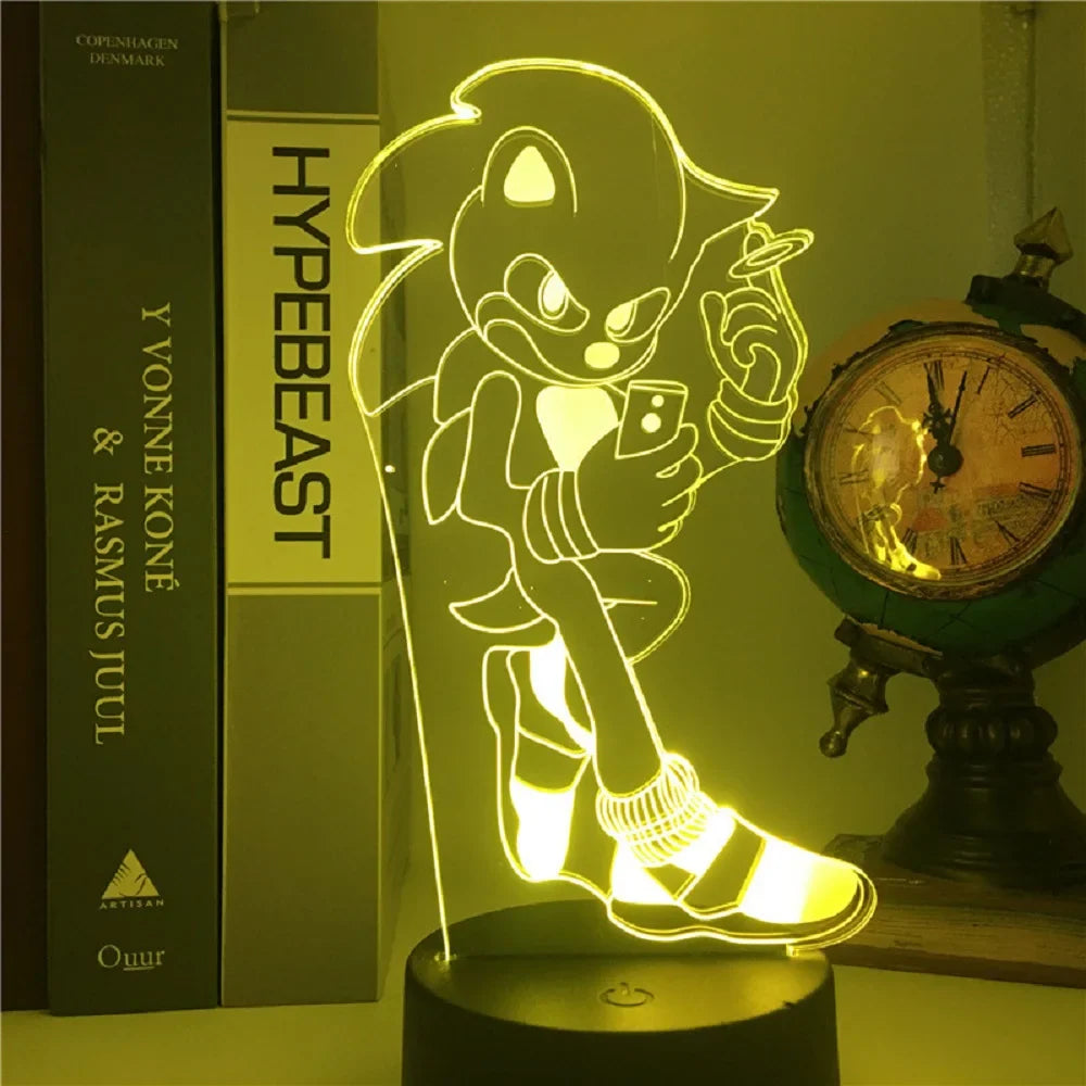 Sonic LED Lamp - Playful Lighting for Gamers