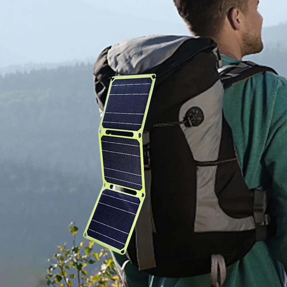 SolarLux RadiantFold Portable Charger | High-efficiency foldable solar panel charger for on-the-go energy