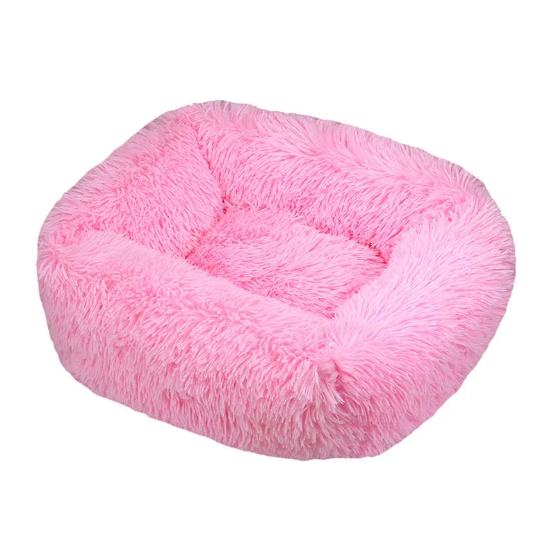 FurHaven Deluxe Dog Lounger | Long plush, washable pet bed for dogs and cats