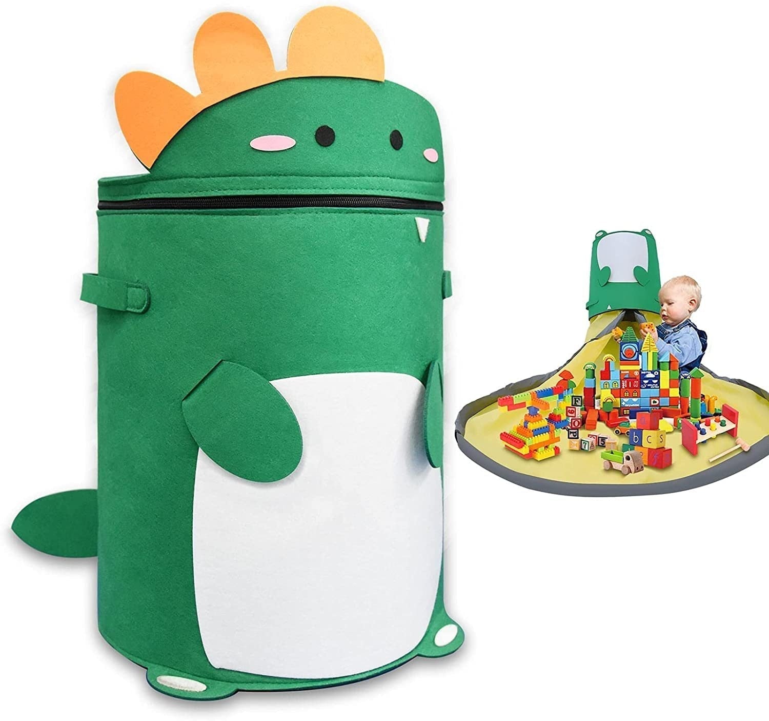 Play Mat & Storage Basket in One - Lino