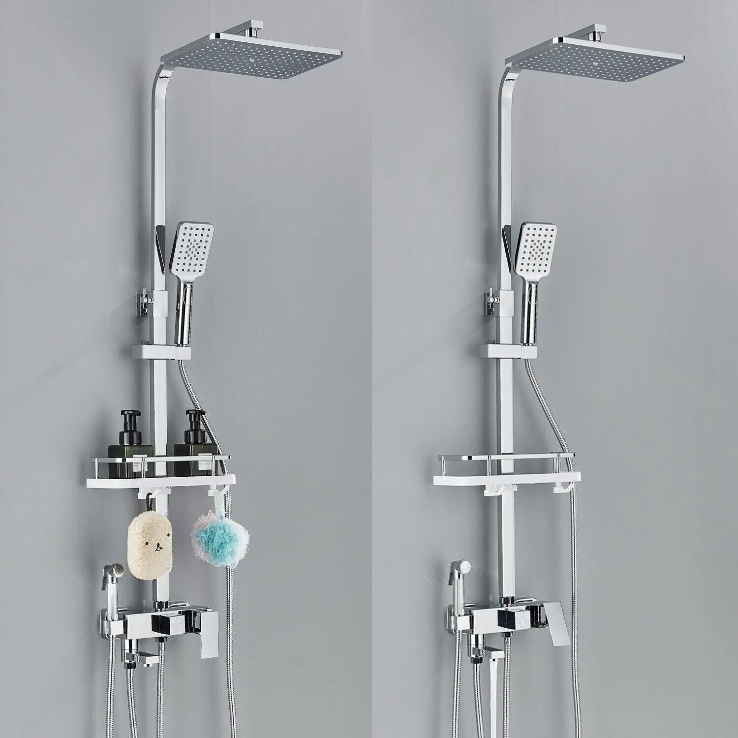 RainFlow | Brass Shower Tap Set