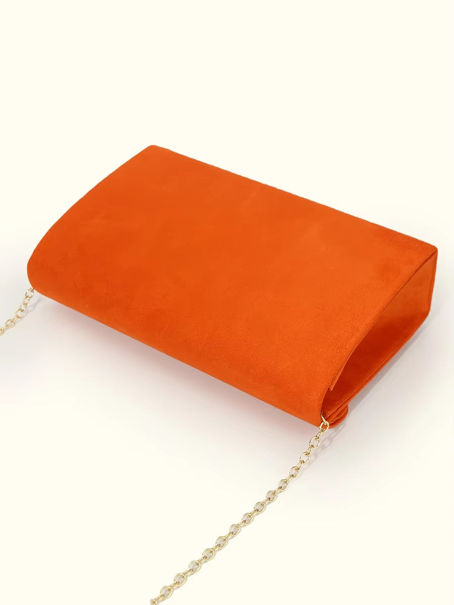 Secret Suede-style Velvet Envelope Handbag