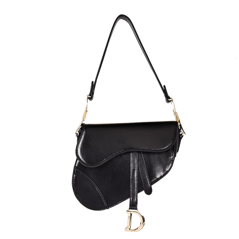 Sandsberg - luxurious women's shoulder bag - exclusive PU leather saddle bag