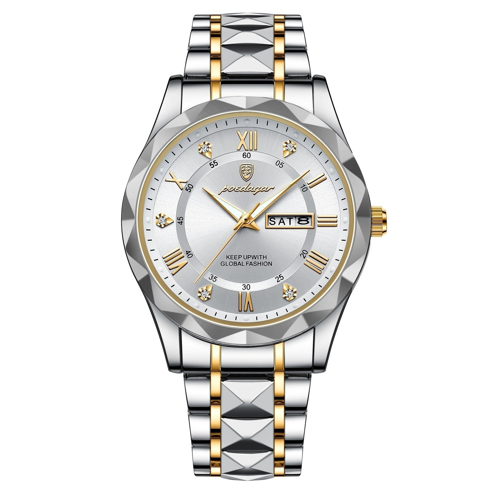 Stylish Stainless Steel Men's Watch - LumiSteel