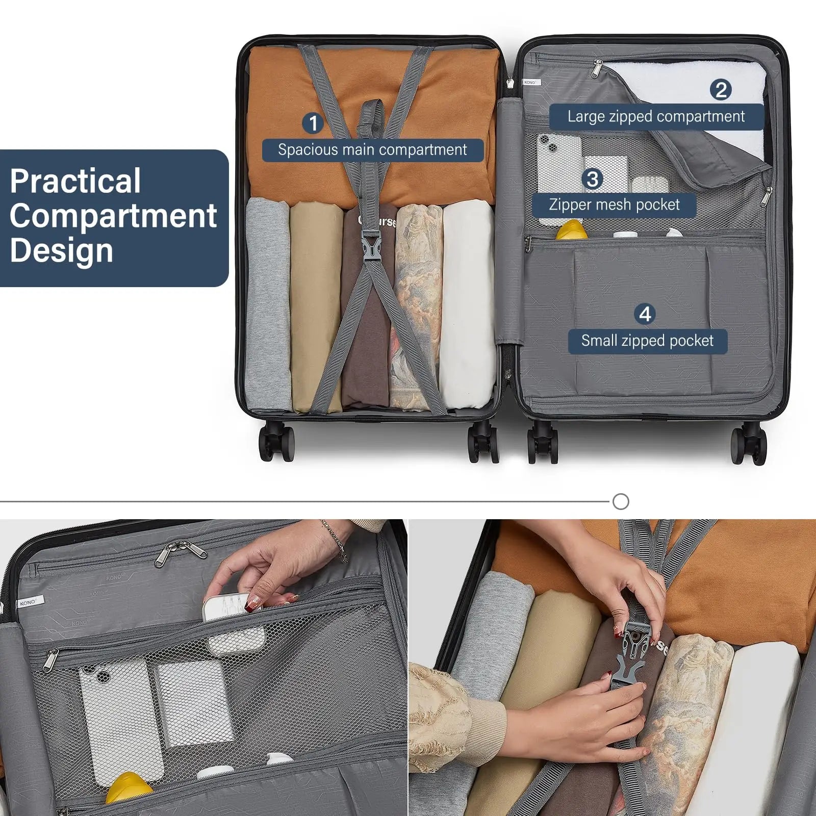 Hard Shell Suitcase – Denver