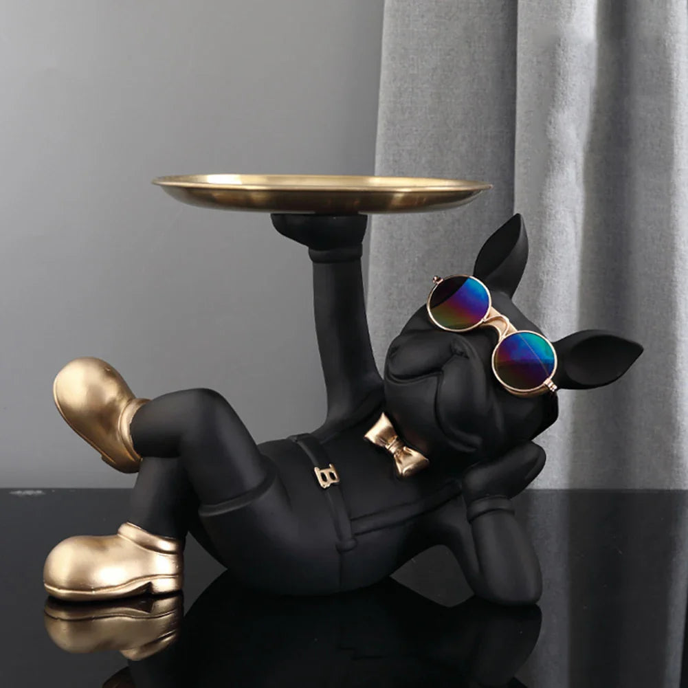 Chic Dog Figurine - Playful & Stylish Decor