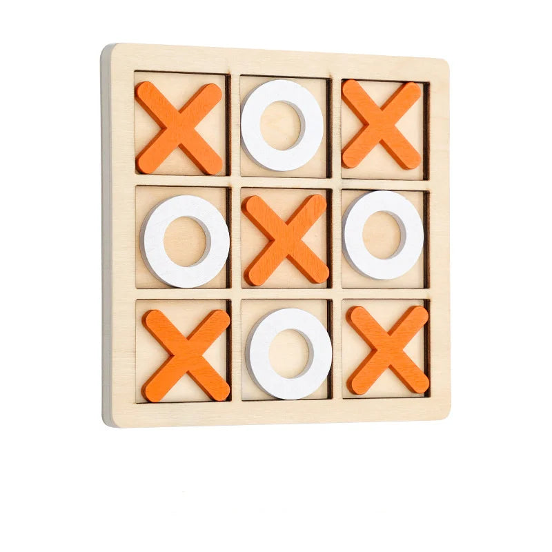 Wooden Tic Tac Toe Game - Fun & Strategy