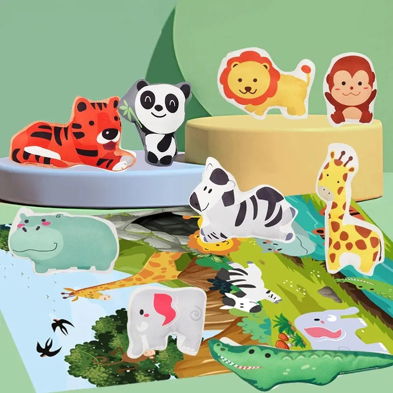 Soft Traffic Friends - Toy Set with Foldable Play Mat