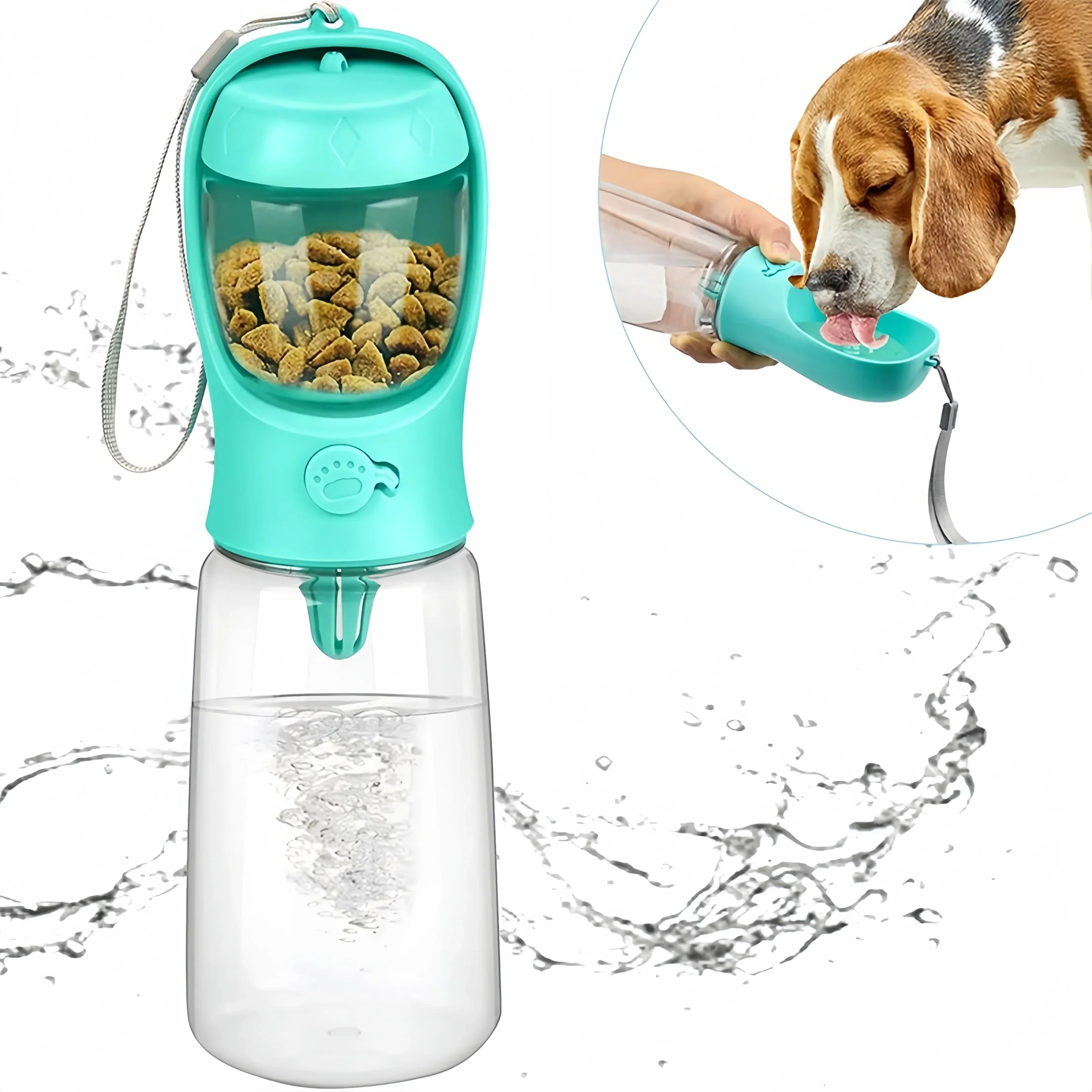 TailTrail Elite eet-en drinkfles | Handige rink- en zuigfles voor honden, katten en puppy's onderweg
