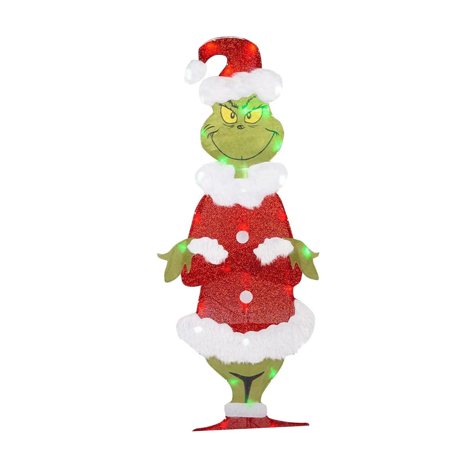 Grinch Christmas Decoration - Cheerful Garden Lighting for the Holidays