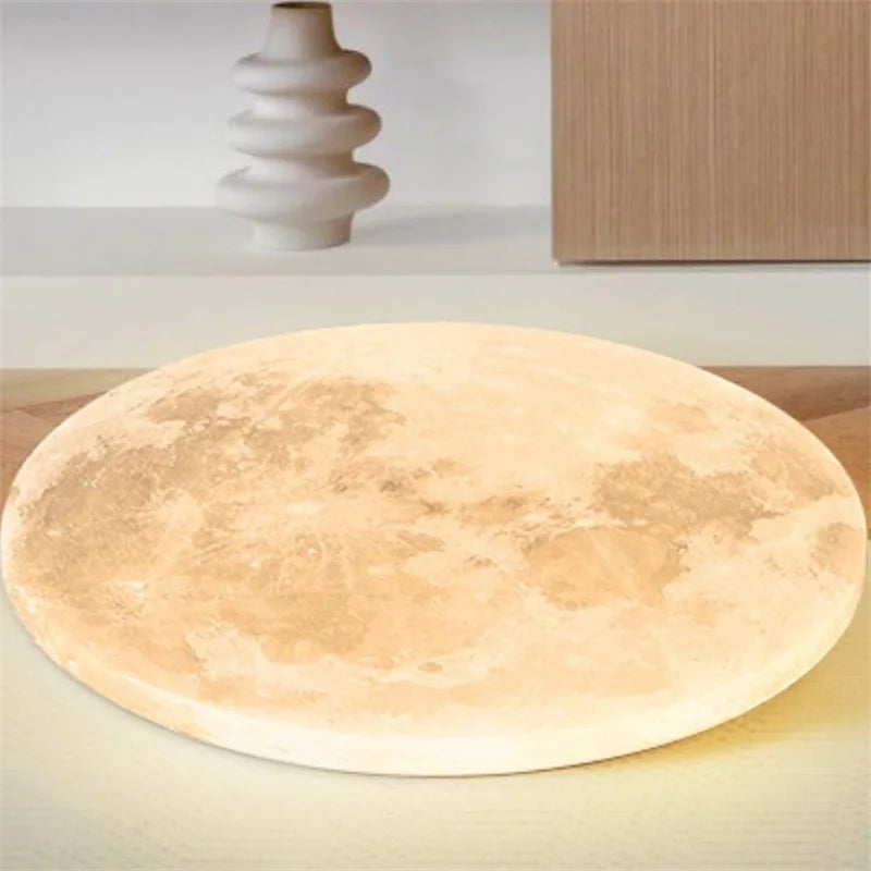 MoonAura Moon LED Lamp | Dimmable | Ø26-40 cm | Colour Change with Remote Control | Suitable for Bedroom, Hall & Bathroom | Modern Minimalist Style | Energy Efficient | Easy Installation
