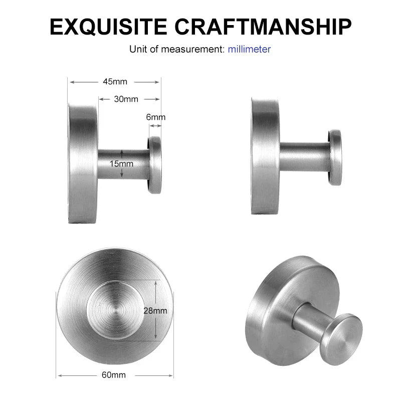 Suction Hook – Safe and Versatile: Strong Metal Hook for Any Surface