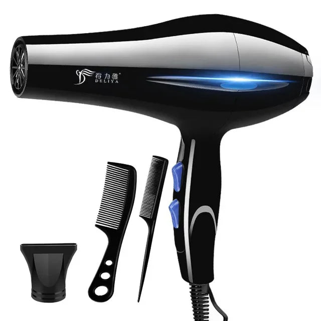 2200W Professional Hair Dryer – Powerful Fast Heating with Hot and Cold Settings