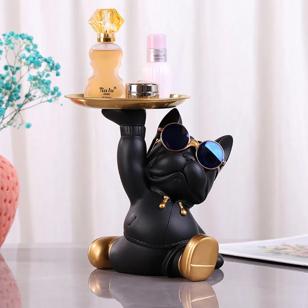 Chic Dog Figurine - Playful & Stylish Decor
