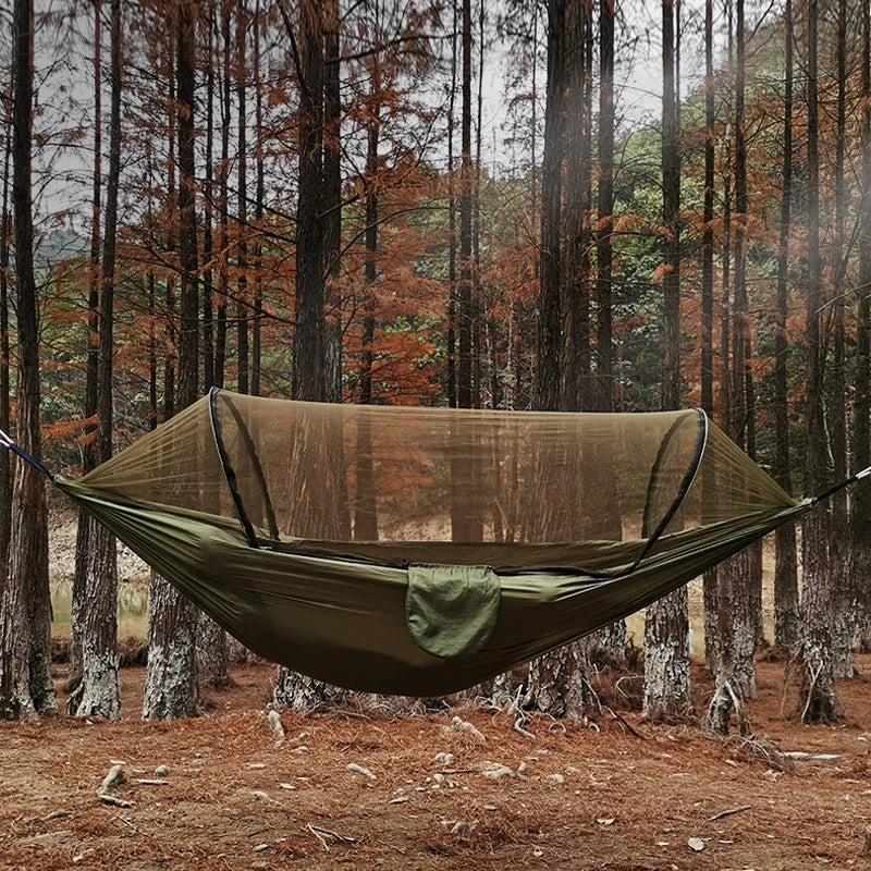 Outdoor Hammock with Mosquito Net – SkyNest