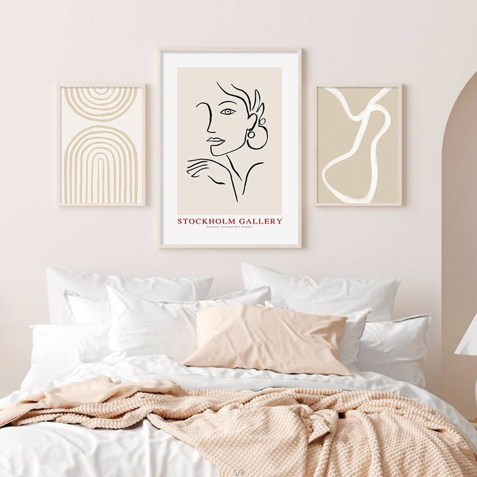 Boho Rainbow Canvas - Bohemian Abstract Wall Art