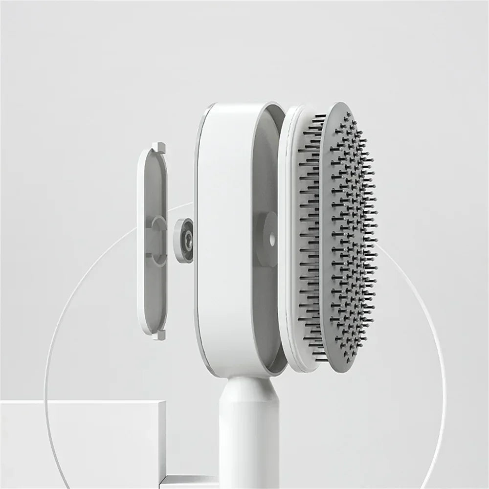 Self-Cleaning 3D Hair Brush