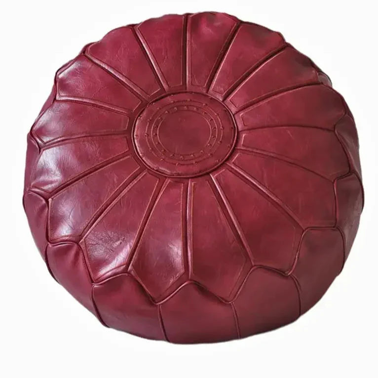 Luxury Leather Pouffe – Comfort and Design