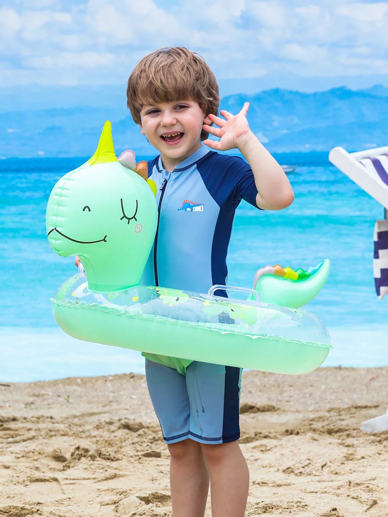 Inflatable Swim Ring for Children – Dino Swim Ring for Summer Fun and Pool Activities