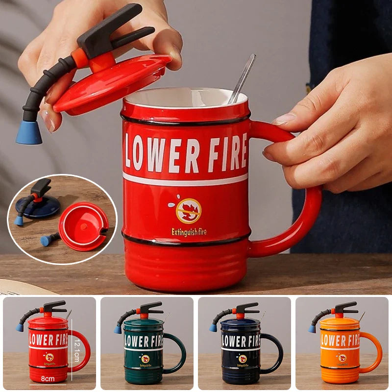 Creative Fire Extinguisher Mug - Unique and Practical for Home or Office