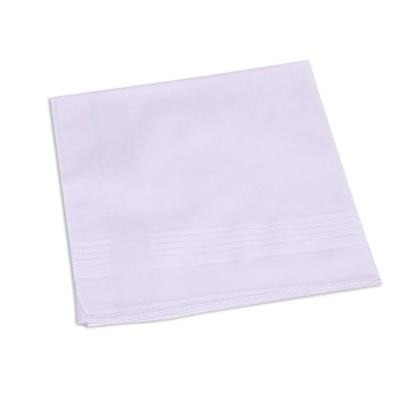 3Pcs Men Women 100% Cotton Handkerchiefs