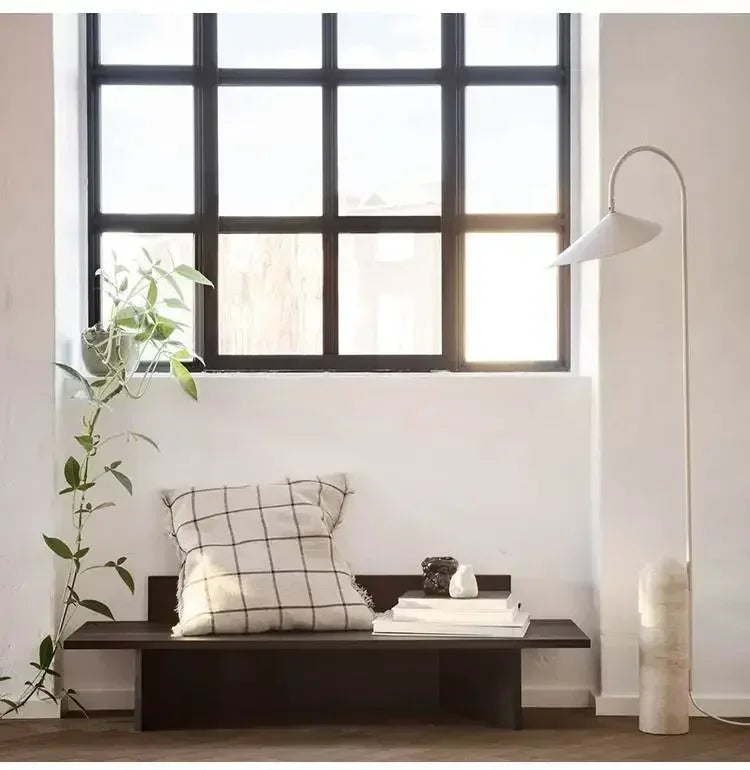 Nordic Arum | Floor Lamp Scandinavian Design | Marble Base | Dimmable LED | Stylish Minimalist Lighting | Easy Assembly