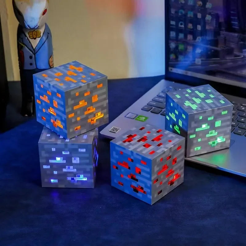 Playful LED Block Lamps - Creative Lighting for Gamers
