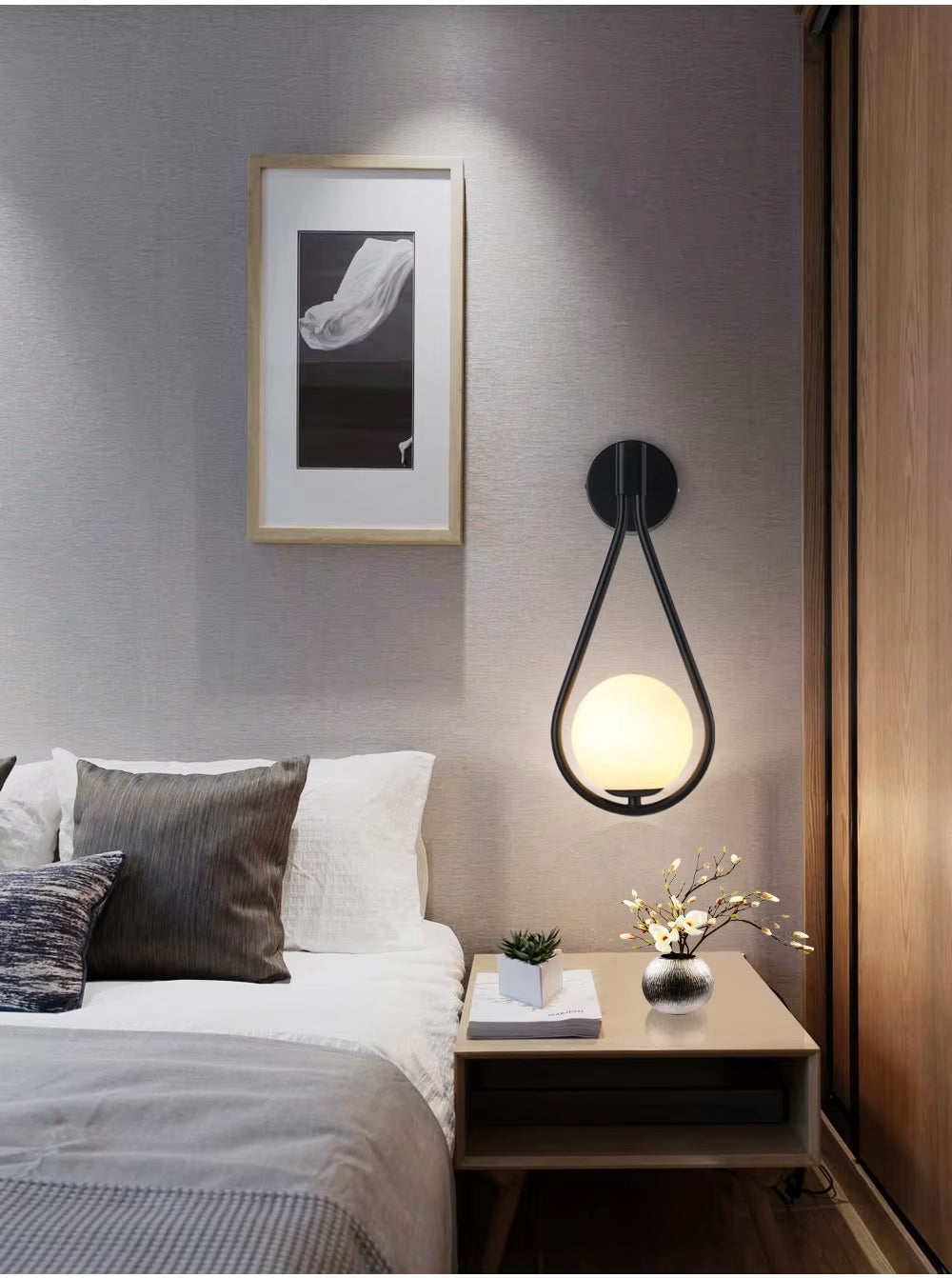LumiSphere G9 LED Wall Lamp | Modern frosted glass wall sconce for bedrooms, balconies, and hallways