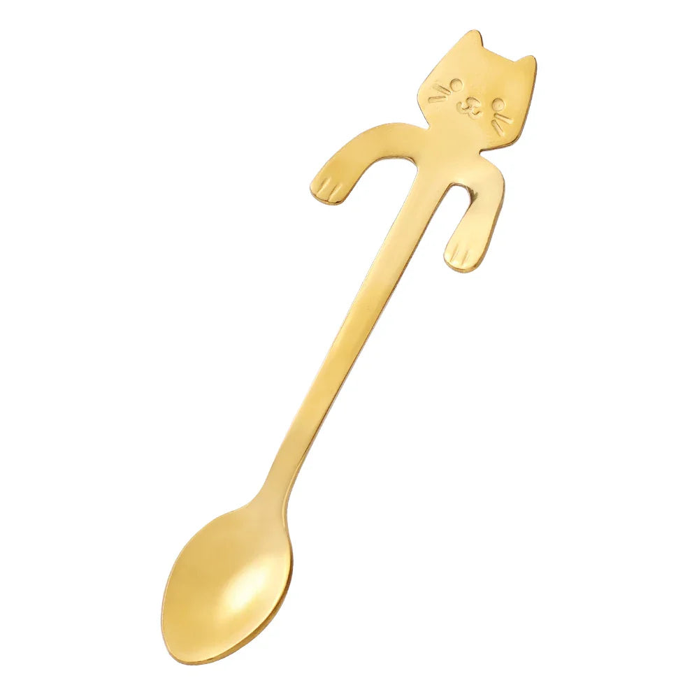 Mini Cat Spoon in Stainless Steel - Whiskra
