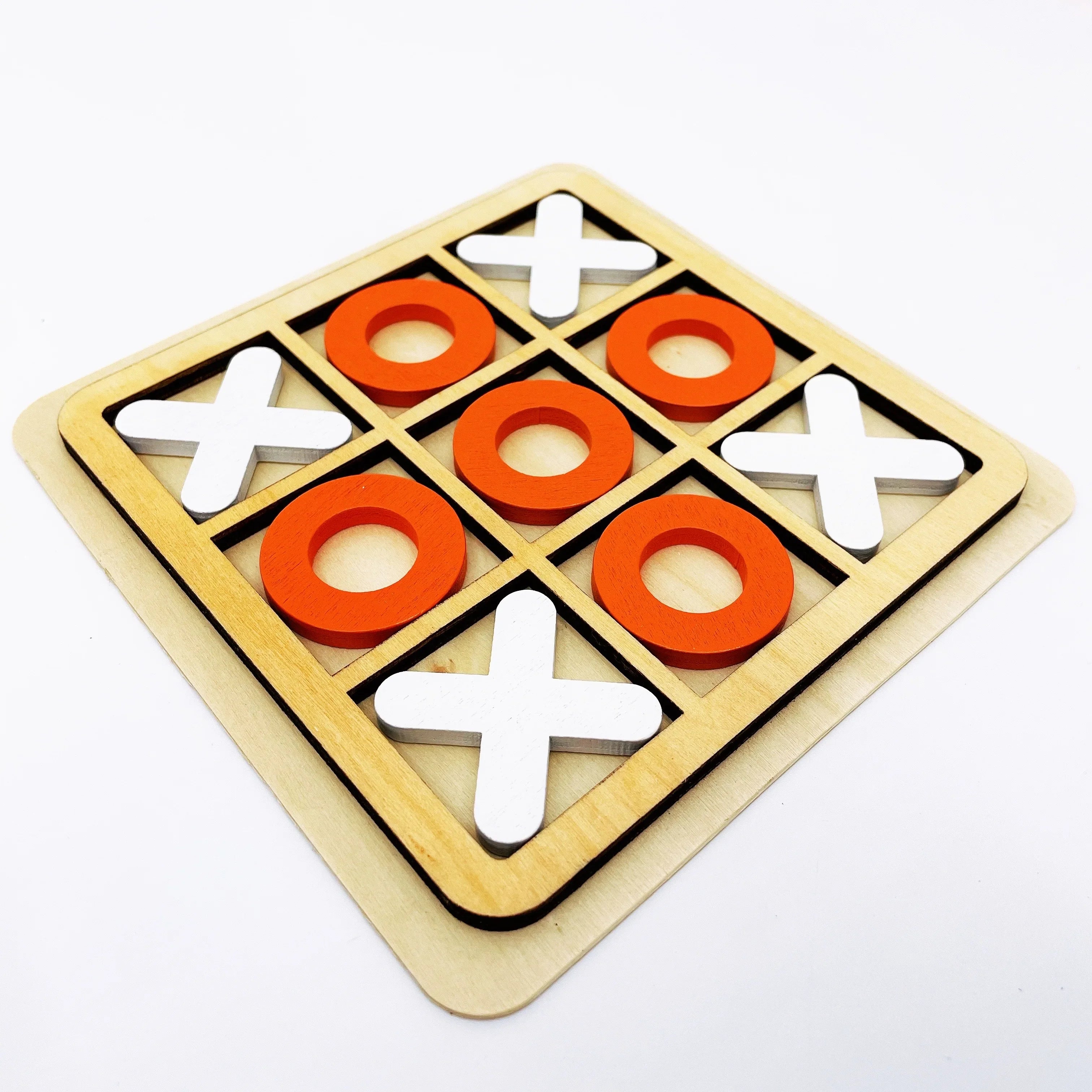 Wooden Tic Tac Toe Game - Fun & Strategy
