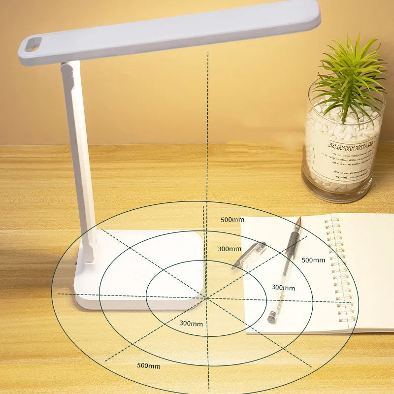 Sandsberg LED Desk Lamp | Rechargeable 6000mAh | Stepless Dimming | Foldable Desk Lamp with Touch Control