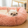 FurHaven Deluxe Dog Lounger | Long plush, washable pet bed for dogs and cats
