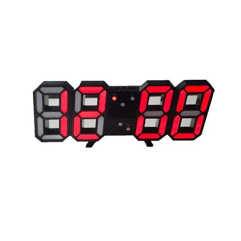 TimeGlow 3D LED Wall Clock – Digital Clock with Adjustable Lighting