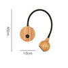 TimberGlow LED Wall Sconce | Elegant natural wood bedside lamp with directional lighting for indoor use