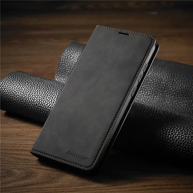Magnetic Leather iPhone Case – Stylish Protection with Quality
