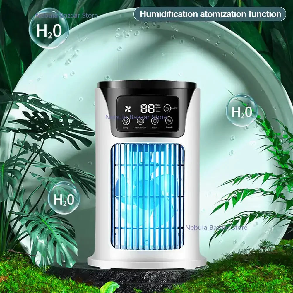 AirPure Mini – 3-in-1 Air Cooler with Humidifier & Air Purifier – Portable – USB – Quiet – 300ml Water Tank