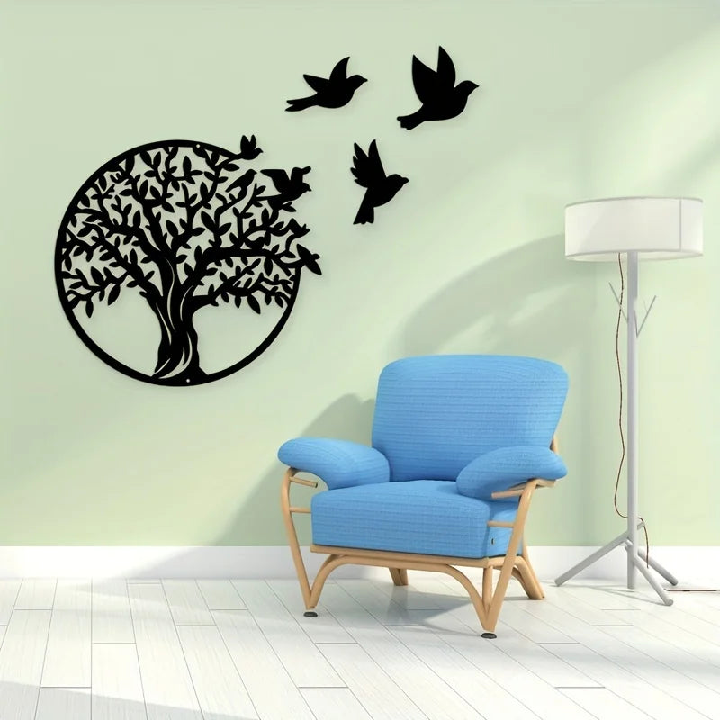 Nature's Harmony Wall Decoration – Tree and Birds
