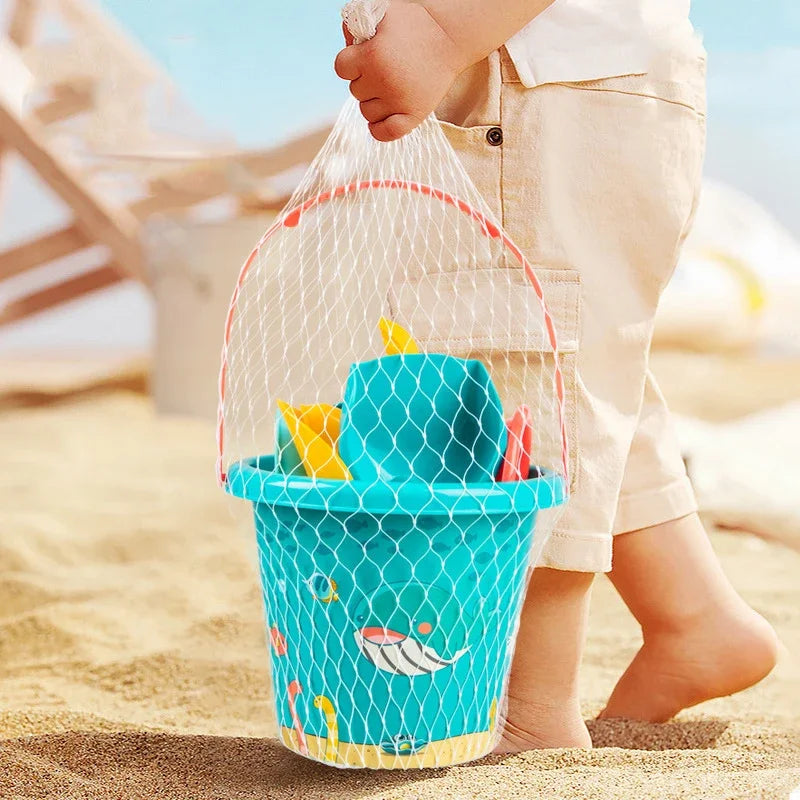 Children's Beach Toy Set – Bucket, Spade, Water Bottle and More for Summer Fun