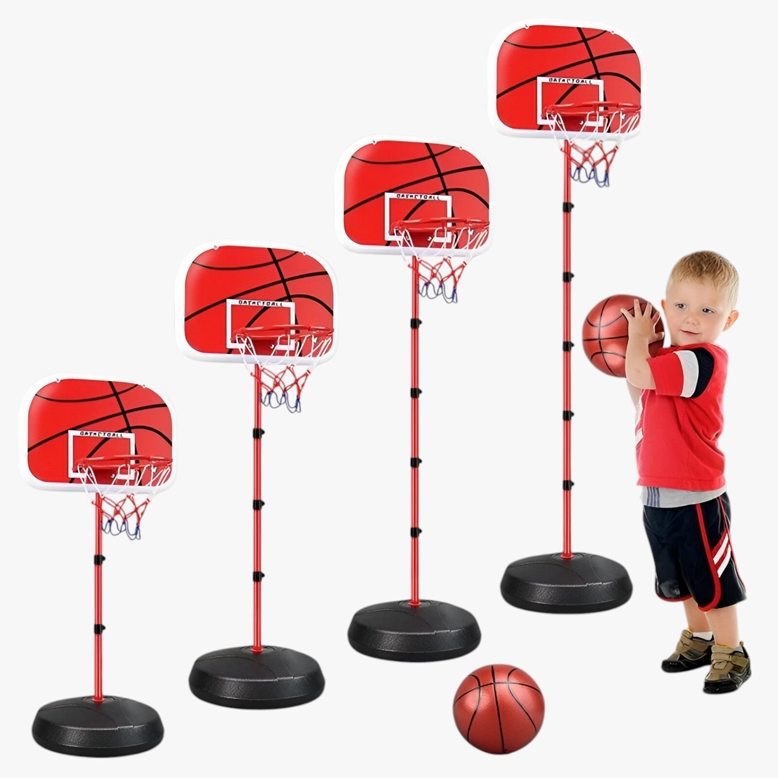 Height-Adjustable Children's Basketball Hoop – Fun for Indoor & Outdoor Play