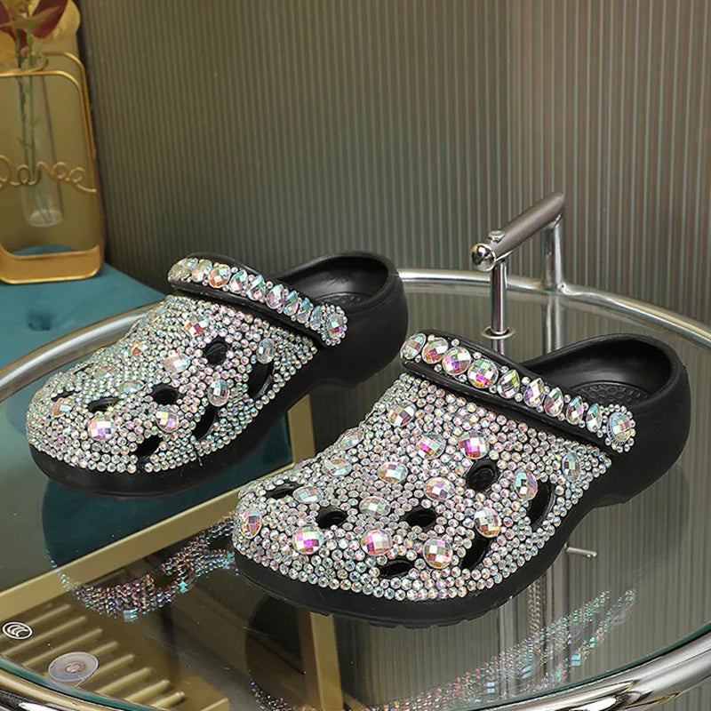 Sandsberg Crystal Summer Slippers for Women
