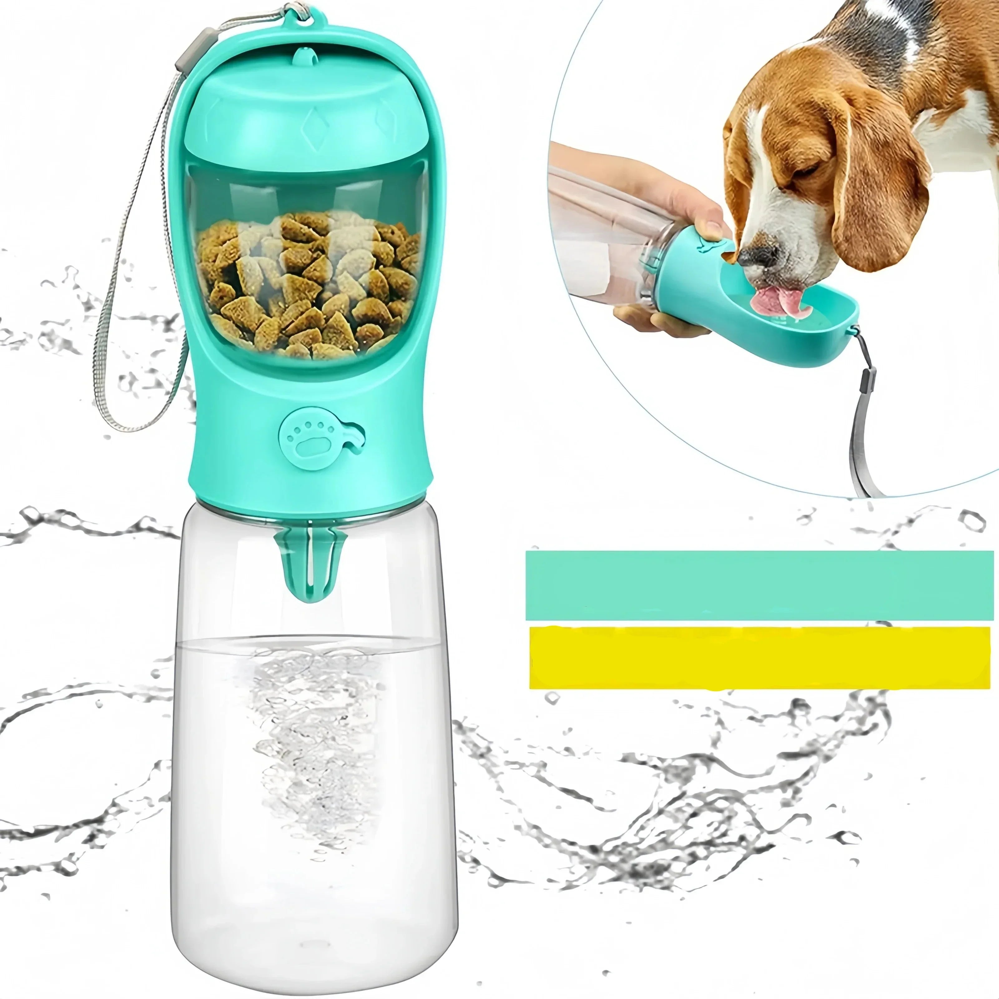 TailTrail Elite eet-en drinkfles | Handige rink- en zuigfles voor honden, katten en puppy's onderweg