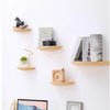 WoodVogue Semicircle Hanging Shelf | Premium wooden shelf for projector display & storage