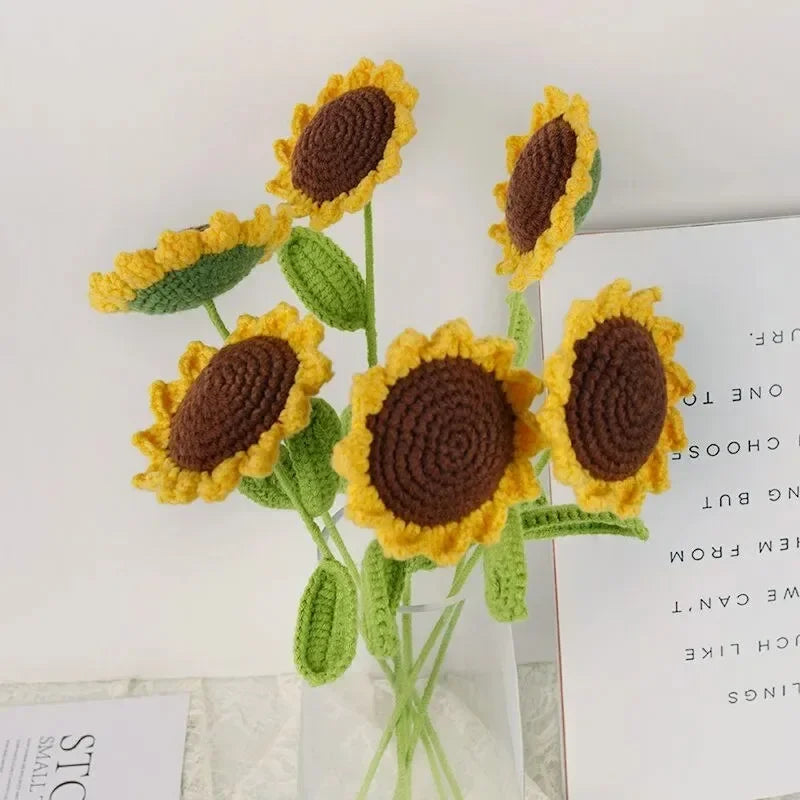Hand-Crocheted Sunflower Bouquet – A Creative Mother's Day Gift