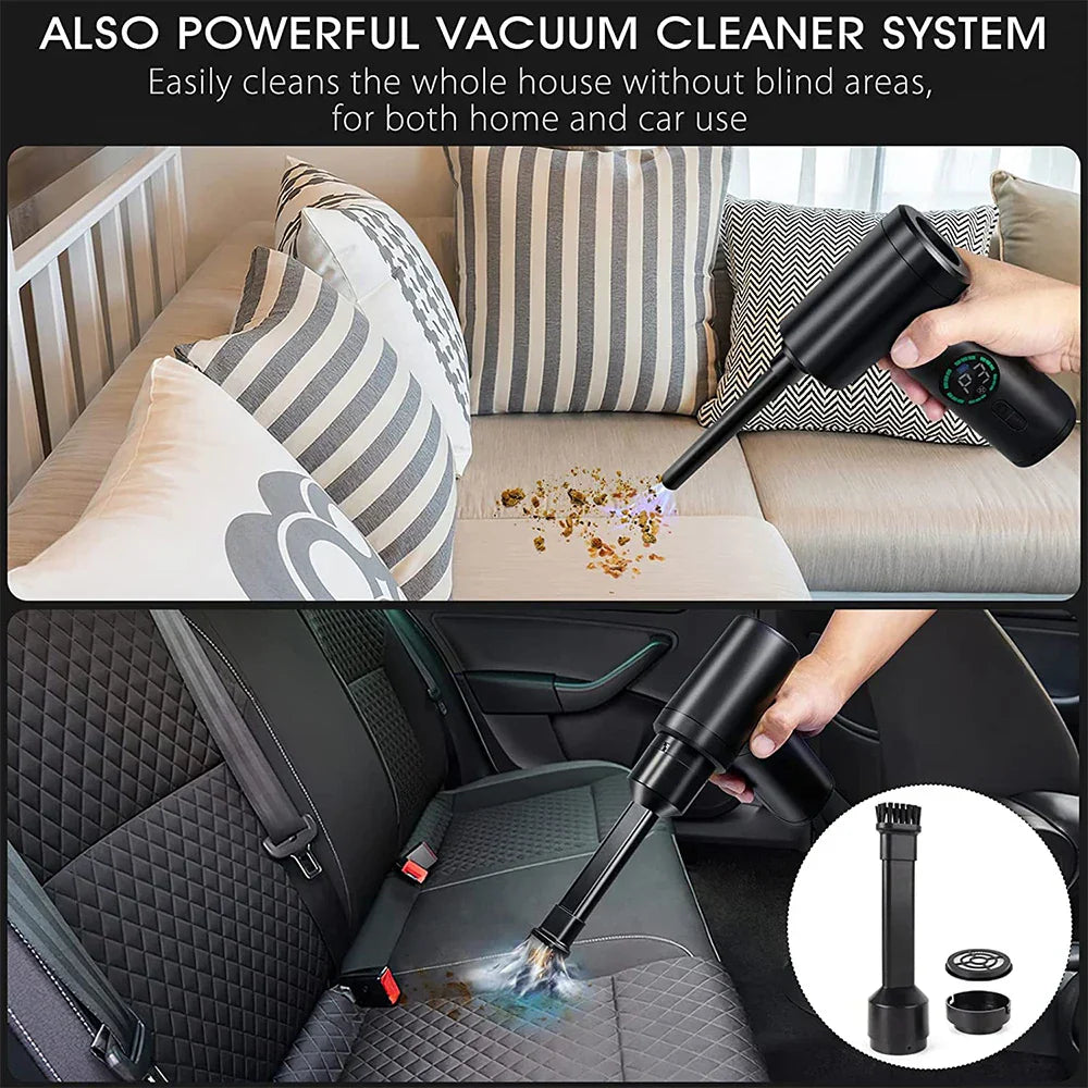 2-in-1 Portable Air Dust Cleaner and Blower with LED Light (7500mAh) - AirMaster