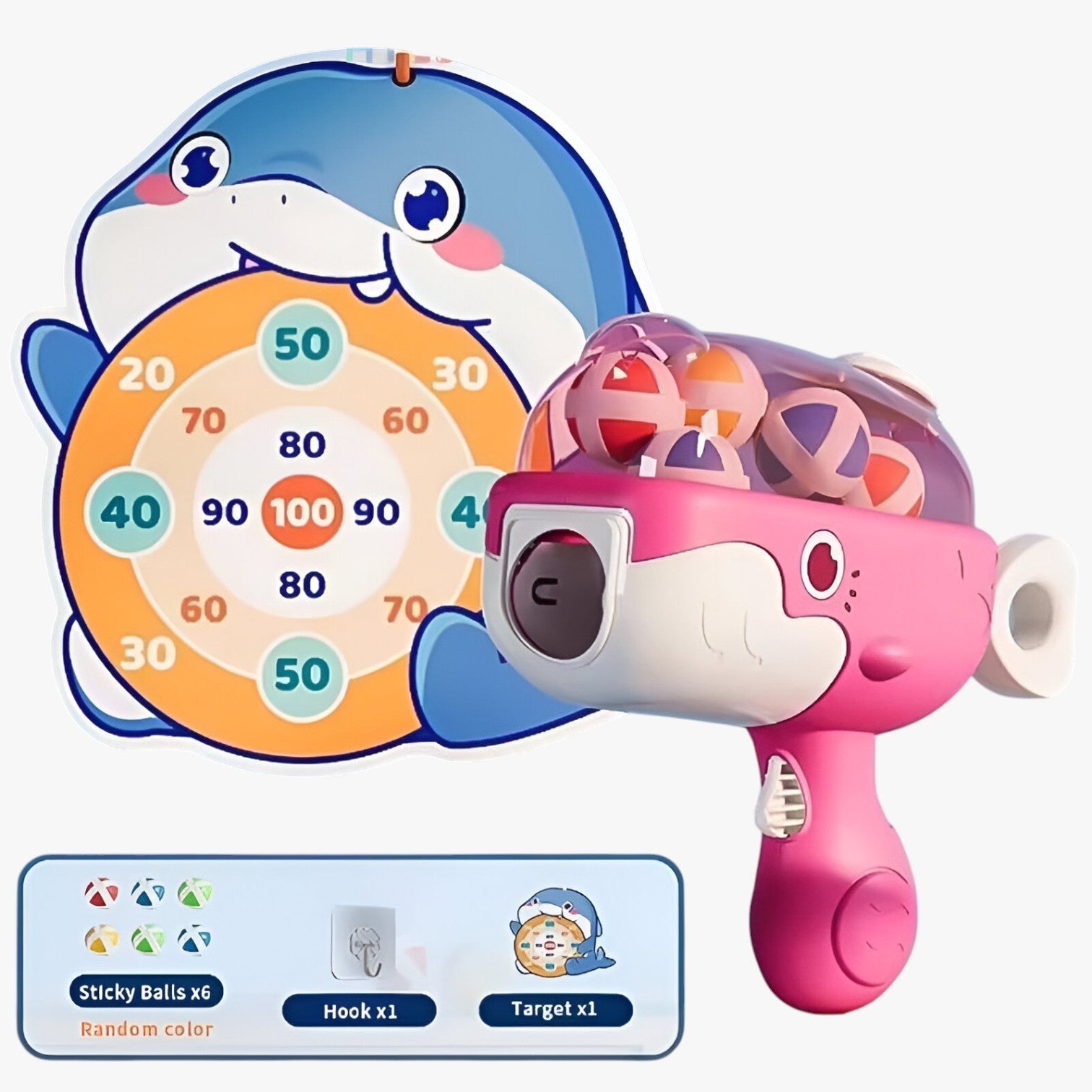 Sticky Ball Set Whale – Safe Shooting Fun for Kids Indoors & Outdoors