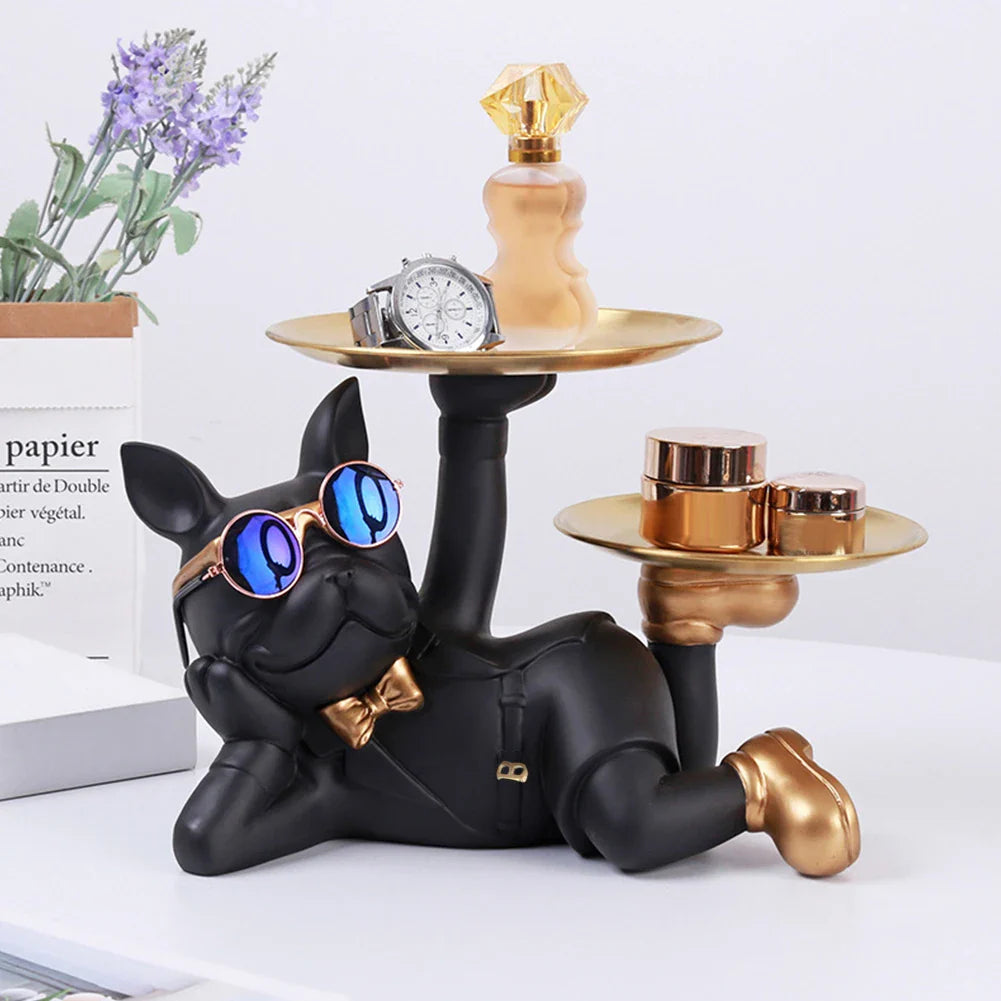 Chic Dog Figurine - Playful & Stylish Decor