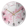 Stylish Wall Clock with Marble Effect – MarbleTime