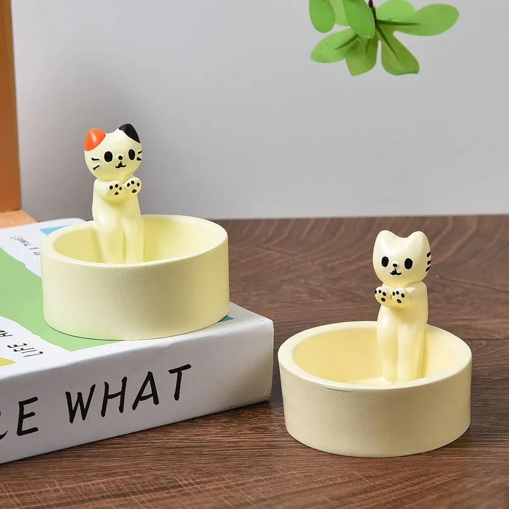 Kitten Candle Holder Cute Cat Candle Holder Creative Aromatherapy Candle Holder